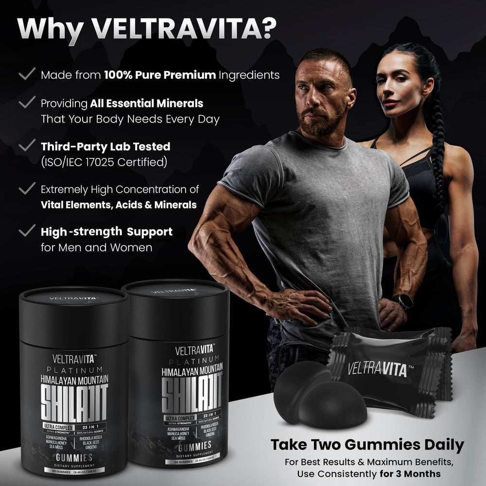VeltraVita Rhodiola Rosea boost in glass showcasing adaptogens