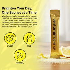 Ventamin Light Up packaging displayed for easy daily routine.