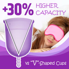 Venus cup base pattern and cone-shaped stem for secure grip.