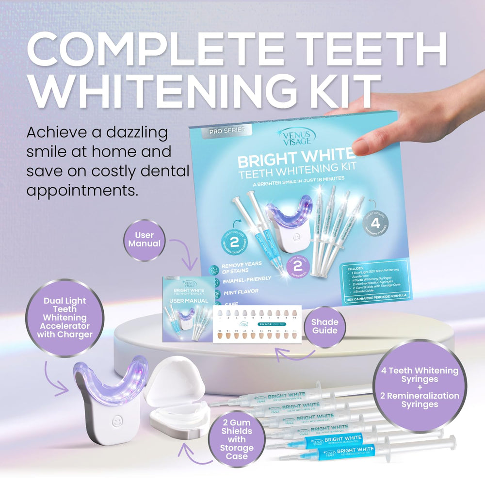 Venus Visage whitening gel syringe 35% for at-home whitening on trays.