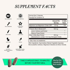 Veracity Metabolism Ignite label design emphasizing natural ingredients