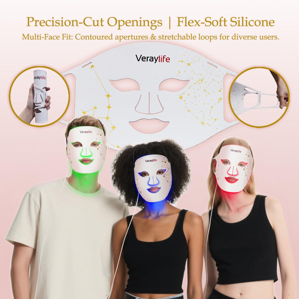 Veraylife slim, portable design fits in a bag for on-the-go skincare