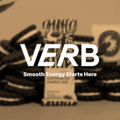 On-the-go lifestyle with Verb Cookies and Cream energy bar in a lunch bag.