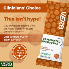 Green tea caffeine source in Verb bar for smooth focus.