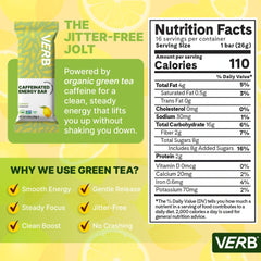 Verb Caffeinated Energy Bar Lemon closeup with bright citrus flavor and subtle sweetness.