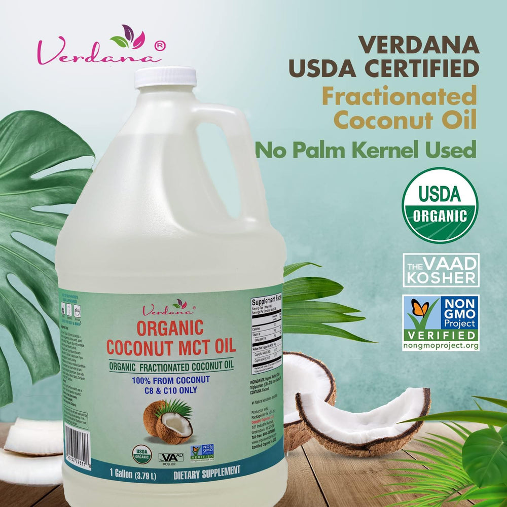 Verdana Coconut MCT Oil is colorless and odorless, suitable for versatile uses.