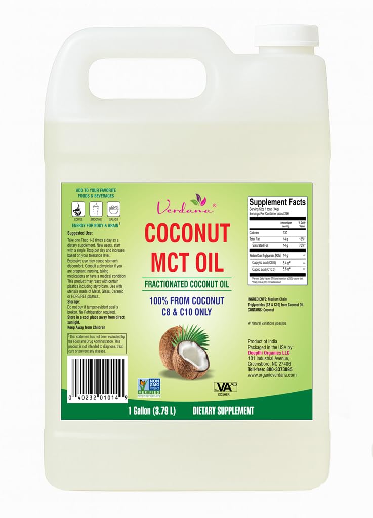 Verdana MCT Oil bottle pour for keto beverages, smooth integration