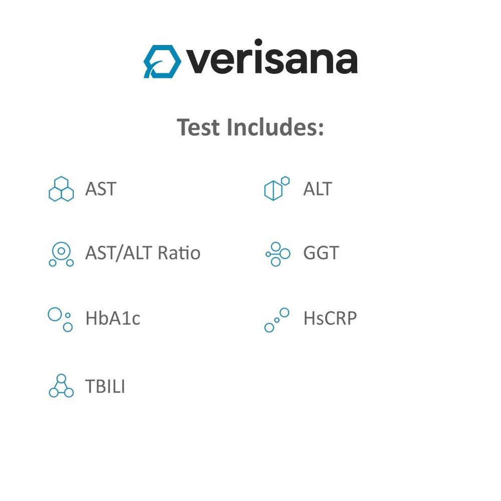 Verisana Liver Test sample collection bag, enabling tidy, at-home testing with confidence.