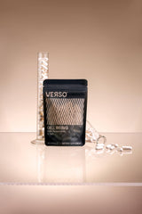 Morning wellness scene with Verso Cell Being as part of an energetic daily routine.