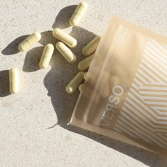 Verso Clean Being capsules on counter for easy daily use