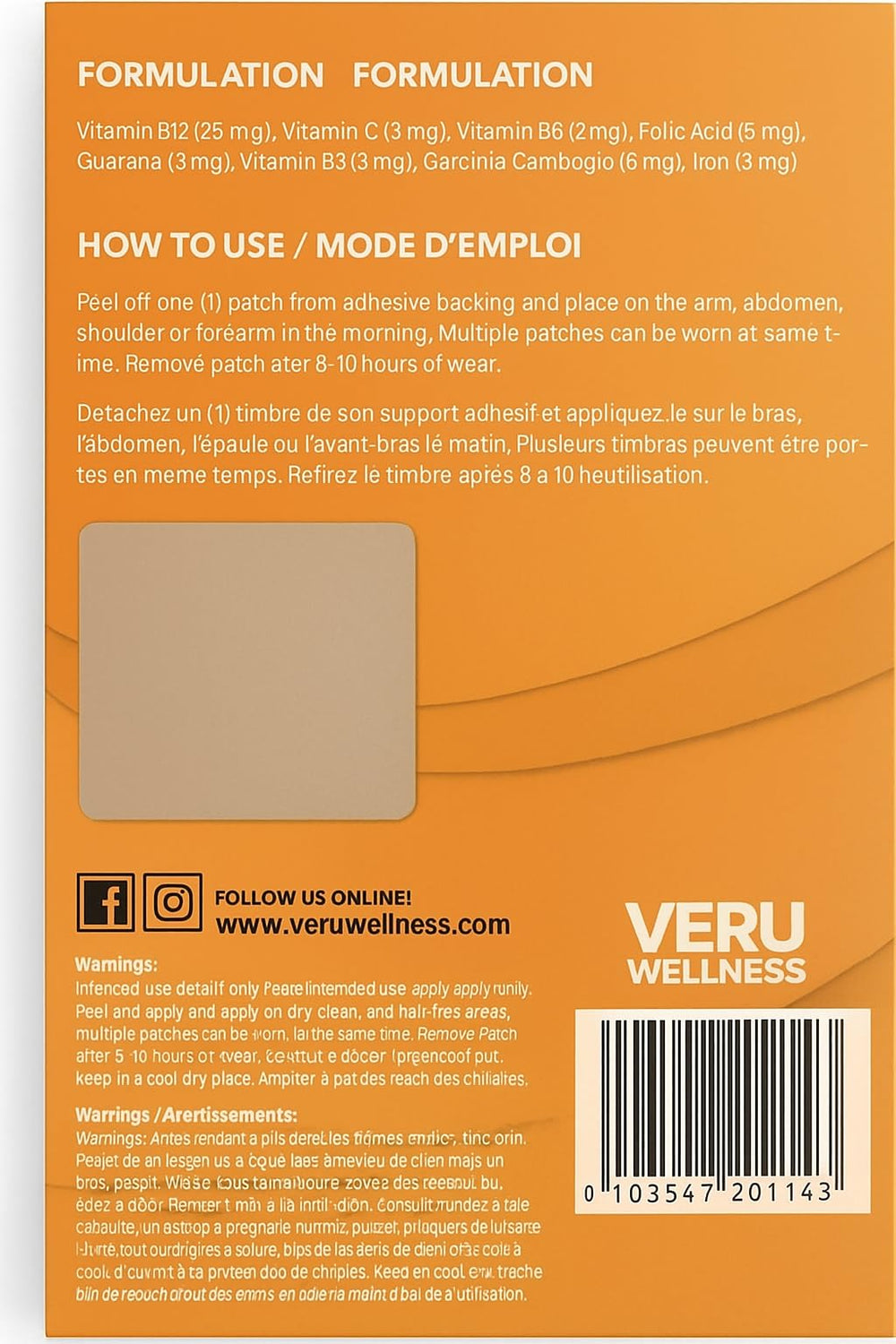 Veru Wellness B12 Patch travel case, keeps patches organized on the go.