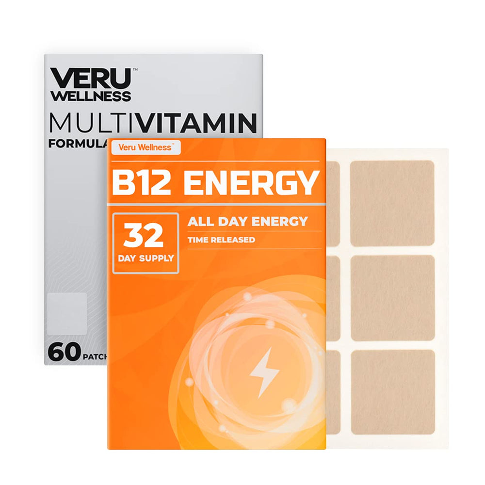 Veru Wellness Bariatric Multi-B12 Patch front view, 60-day post-surgery wellness solution.