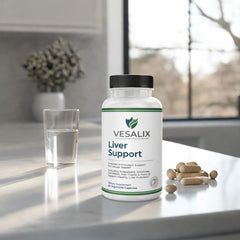 Dandelion ingredient detail in VESALIX Liver Support for detox and digestion.