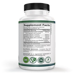 Label on VESALIX Liver Support showing milk thistle and artichoke for liver-friendly support.