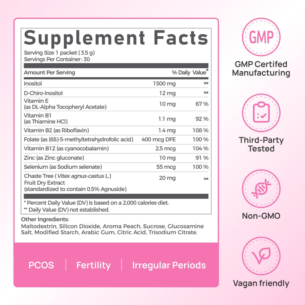 Vevoec Gynable Pregina daily portion cup for easy dosing