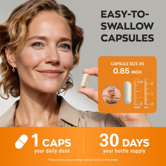 Vevoec Gynable study graphic references clinical basis for longevity support.