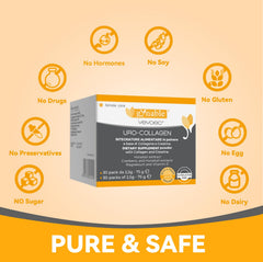 Packaging box shows natural, drug-free formula for Vevoec Gynable UROCollagen