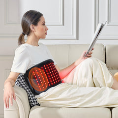 Belt positioned on the neck and upper back for tension relief.