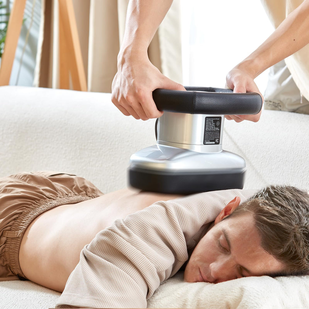 VEVOR Chiropractic Massager low-noise operation enhances focus during massage.