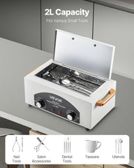 VEVOR control panel highlights adjustable temperature and timer for customized cleaning cycles