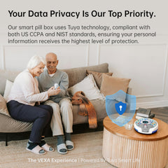 VEXA VitaMate Pro 21 uses encryption and professional support for privacy and help