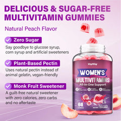 Label highlights methylated folate and essential nutrients in Veyttisy gummies.