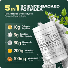 Vezzyl Collatine label closeup highlighting ingredients for serving
