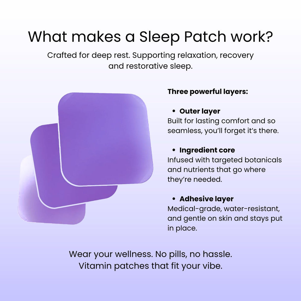 VIBE PATCHES four patches per pack for convenience