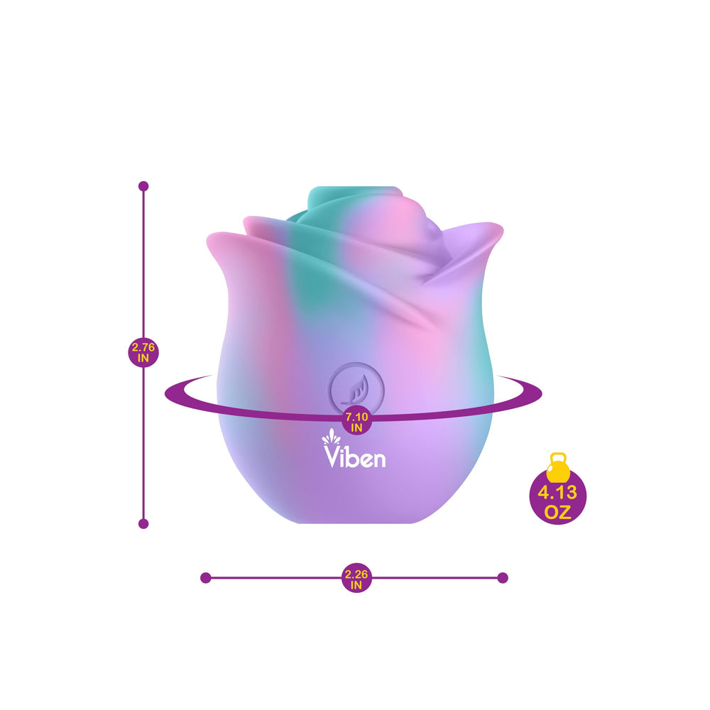Viben Zen Rose rose-shaped surface emphasizes ergonomic handheld design.