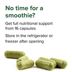 Vibrant Health Green Vibrance serving image suggests simple daily routine for busy mornings