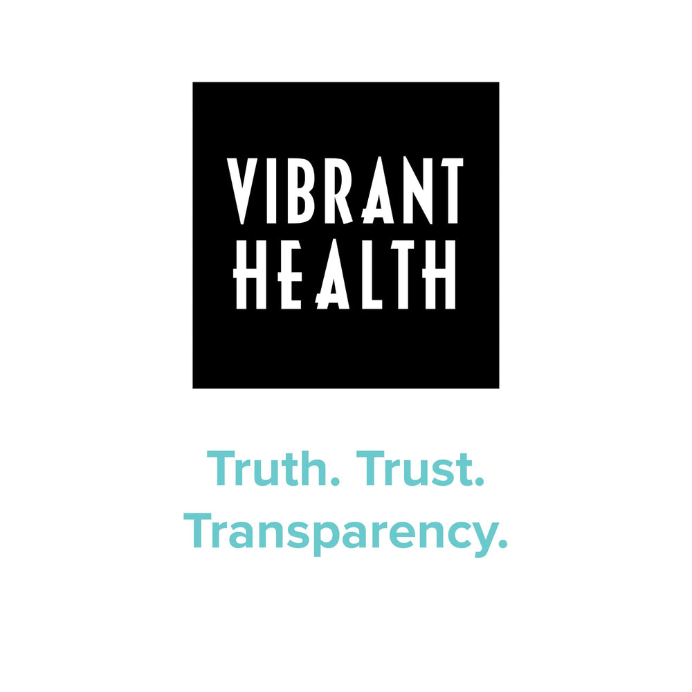 Vibrant Health packaging on shelf signals quality-focused brand