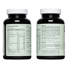 Vibrant Health Trilogy omega-3 softgels highlight vegan, sustainable fatty acids.