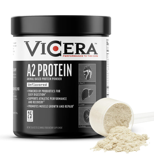 VICERA A2 Protein Powder bottle unflavored for versatile daily protein