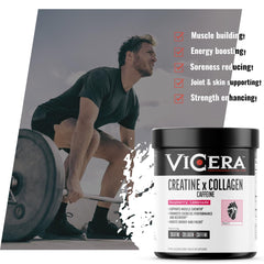 Prepared VICERA drink poured over ice with Raspberry Lemonade