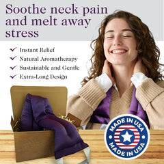 Victoria's Lavender neck wrap is a thoughtful gift for self care and wellness