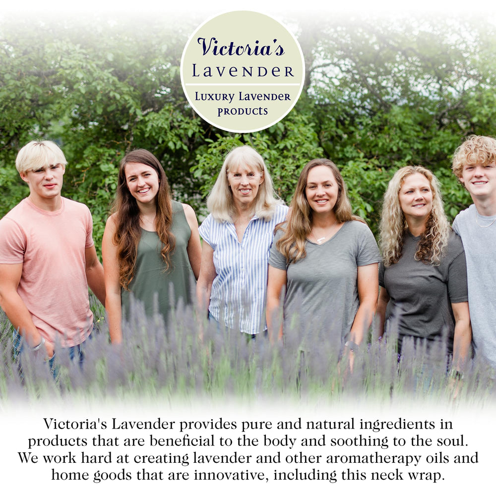Victoria's Lavender neck wrap made in USA reflects trusted craftsmanship for daily use
