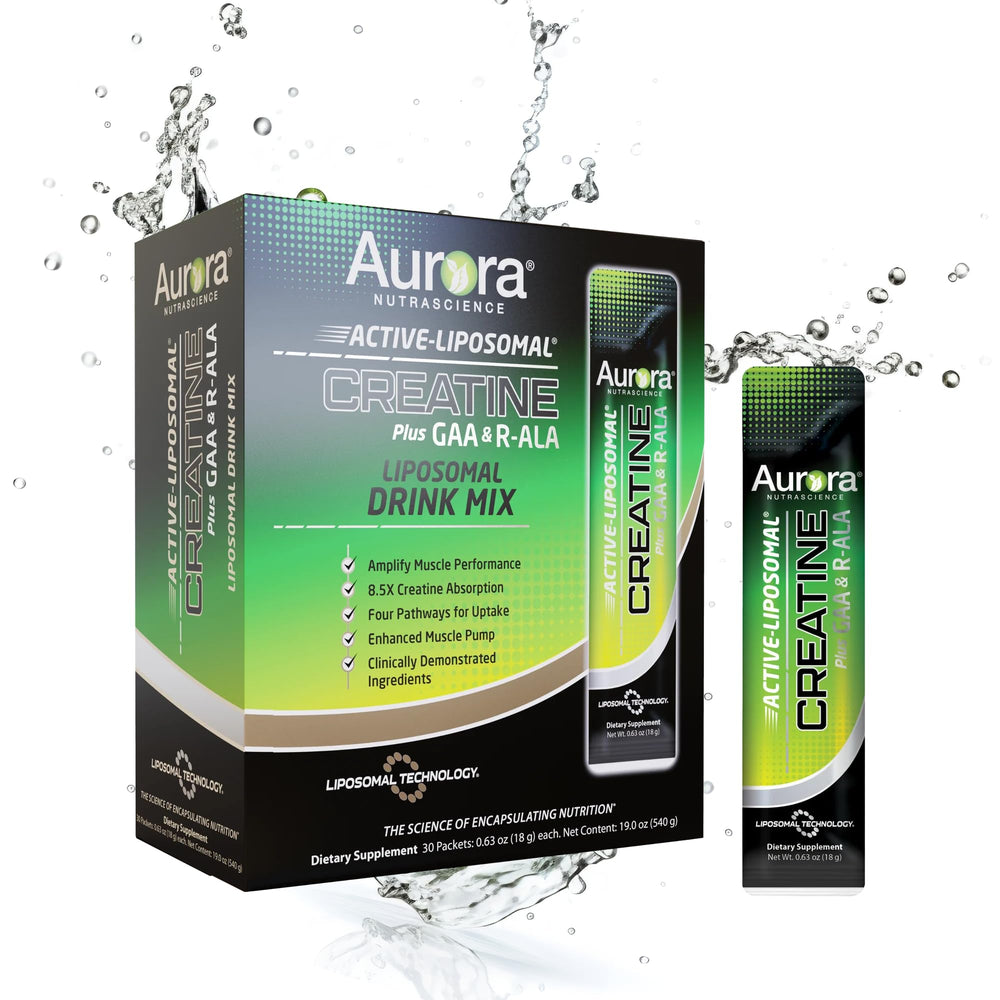 Vida Lifescience Aurora packets front: convenient daily servings for workouts.