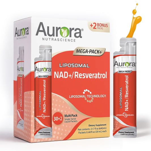 Vida Lifescience liposomal NAD+ liquid bottle showcases convenient daily wellness support.