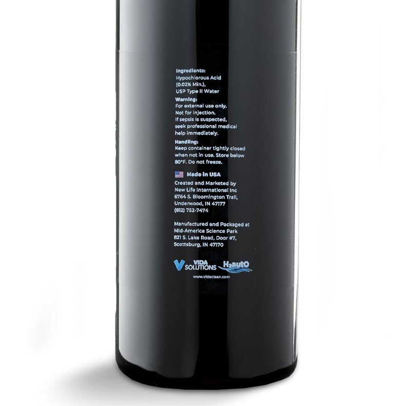 VidaClean USA-made branding signals quality manufacturing.