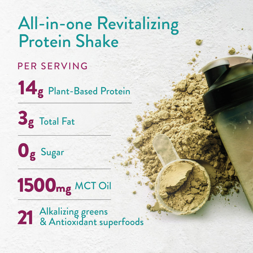 Vidapura Keto-Green Shake glass blended with ice for creamy texture.