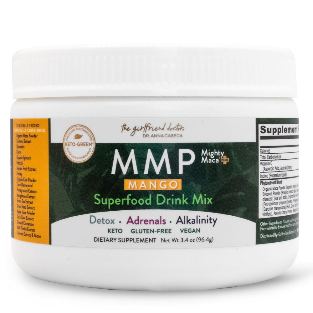 VIDAPURA Mighty Maca Plus Mango bottle ready for daily energy rituals.