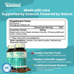 VIFADIMED Colon microbiome balance infographic hints at harmony.