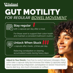 VIFADIMED Rhubarb capsules after meals for potential smoother regularity