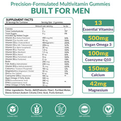 Vigorintha bottle closeup shows lemon flavor gummies ideal for sugar-free daily nutrition.