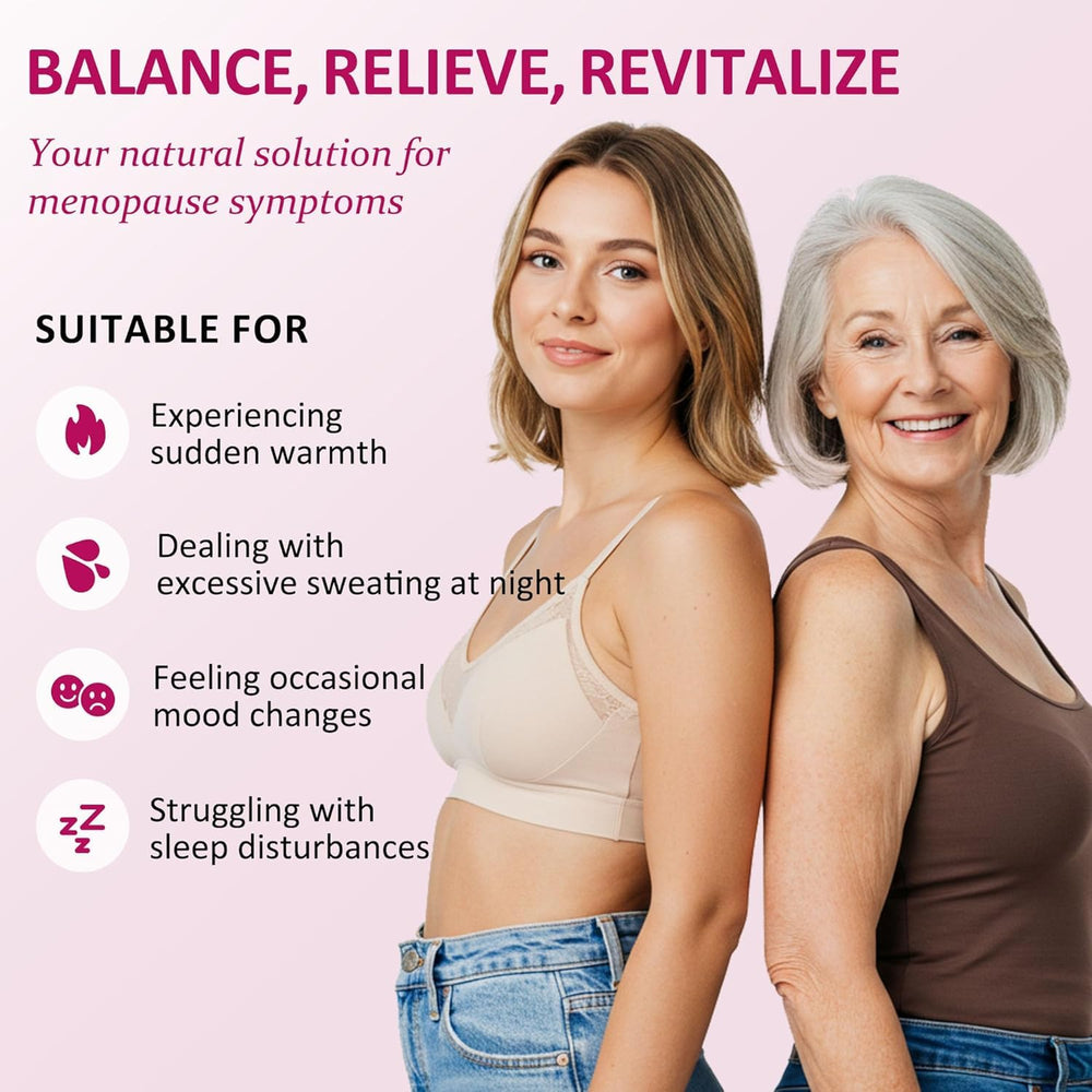 Vigority Estrogen Cream packaging highlights natural ingredients and care.