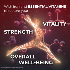 VIGORON FORTE capsules arranged to emphasize daily multivitamin support and recovery