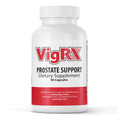 VigRX Prostate Support bottle shown for daily use and urinary comfort.