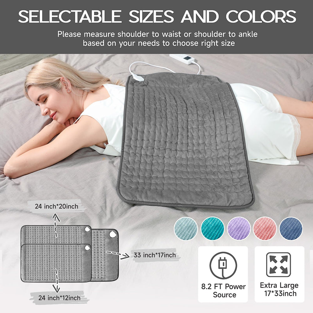 Vilicert pad wrapped around neck and shoulders to ease tension