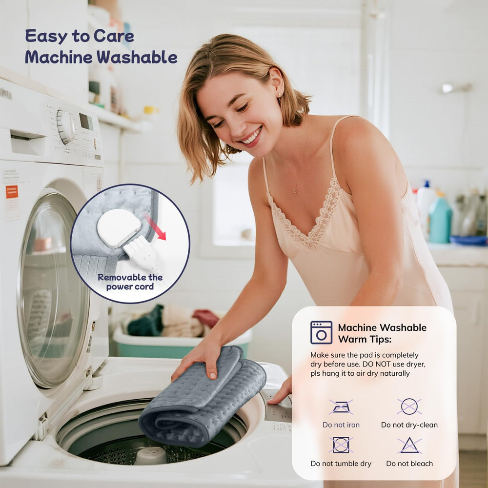 Vilicert removable controller and machine-washable cover simplify cleaning.