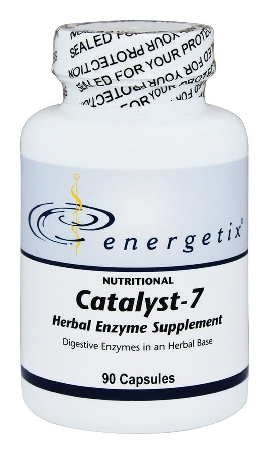 Vill Beauty Catalyst-7 bottle front showing compact digestive enzyme support for meals